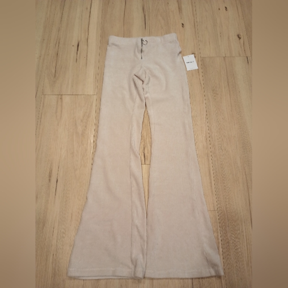 Forever21 long knit flare pants - Picture 2 of 3